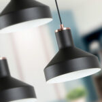 I3-IRIAS- LAMPARA 3L NEGRO-COBRE D45 SCHULLER - Imagen 3