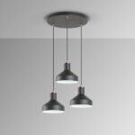 I3-IRIAS- LAMPARA 3L NEGRO-COBRE D45 SCHULLER - Imagen 4