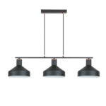 I3-IRIAS- LAMPARA 3L NEGRO-COBRE SCHULLER
