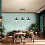 I3-IRIAS- LAMPARA 3L NEGRO-COBRE SCHULLER - Imagen 2