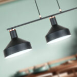 I3-IRIAS- LAMPARA 3L NEGRO-COBRE SCHULLER - Imagen 3