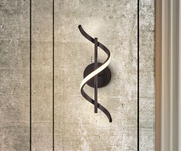 Aplique de pared schuller negro