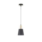 I3-GISELA-LAMPARA 1L NEGRO-LATON SCHULLER