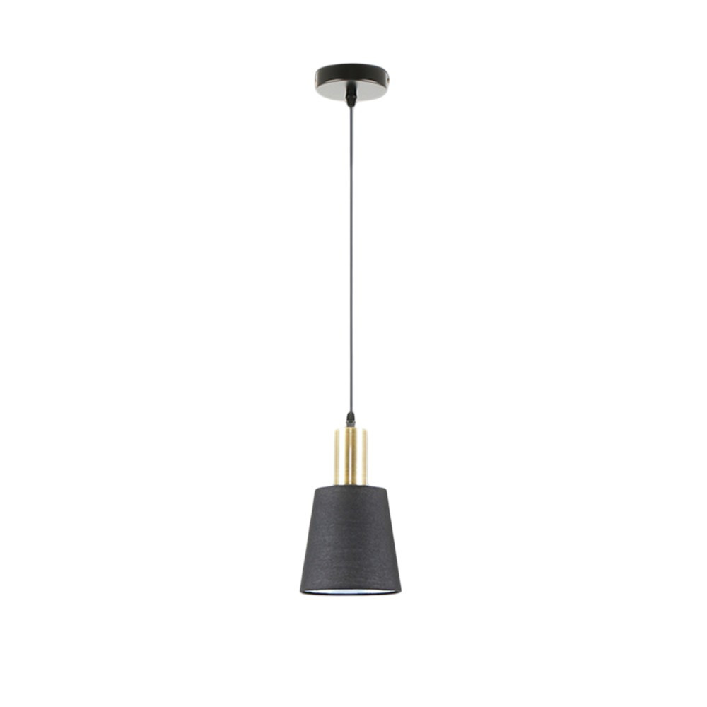 56 I3-GISELA-LAMPARA 1L NEGRO-LATON SCHULLER - Imagen 1