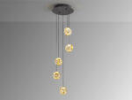 ZARIA-LAMP 5L-NEGRO/BRONCE/AMBAR D25 DIM SCHULLER - Imagen 3