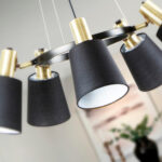 I3-GISELA- LAMPARA 5L NEGRO-LATON SCHULLER - Imagen 3