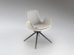 ZUNA- SILLA GIRATORIA BLANCA SCHULLER