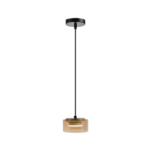 I3-OLAIA- LAMPARA 1L NEGRO-AMBAR SCHULLER