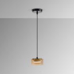 I3-OLAIA- LAMPARA 1L NEGRO-AMBAR SCHULLER - Imagen 4