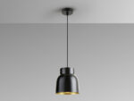 I3-VULCANO- LAMPARA 1L -NEGRO/ORO SCHULLER - Imagen 3