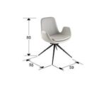 ZUNA- SILLA GIRATORIA BLANCA SCHULLER - Imagen 4