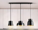 I3-VULCANO- LAMPARA 3L -NEGRO/ORO SCHULLER