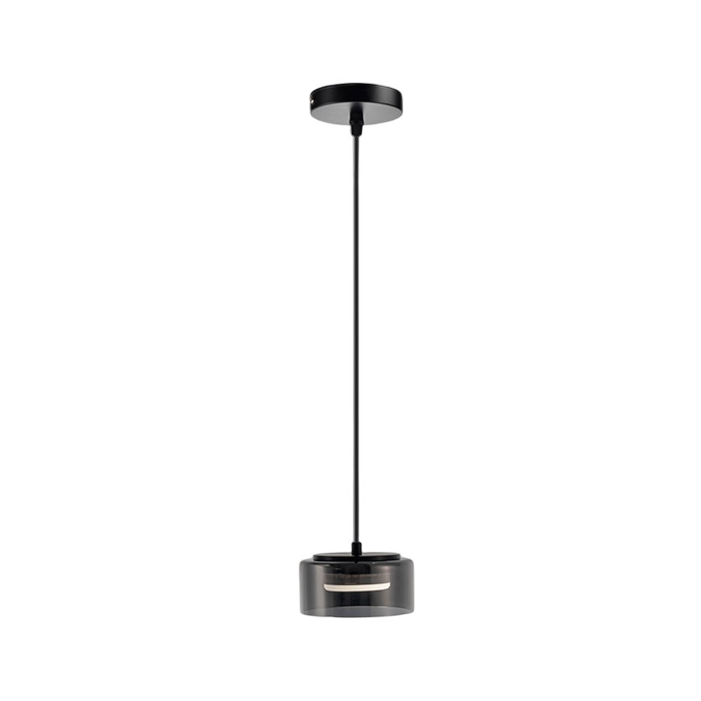67 I3-OLAIA- LAMPARA 1L NEGRO-SMOKY SCHULLER - Imagen 1