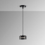 I3-OLAIA- LAMPARA 1L NEGRO-SMOKY SCHULLER - Imagen 2