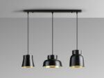 I3-VULCANO- LAMPARA 3L -NEGRO/ORO SCHULLER - Imagen 3