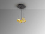 ZARIA-LAMP 5L-NEGRO/BRONCE/AMBAR D25 DIM SCHULLER - Imagen 4