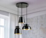 I3-VULCANO- LAMP 3L D50- NEGRO/ORO SCHULLER
