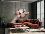 MALMO- ESPEJO ORO ROSA 165X90 SCHULLER - Imagen 2