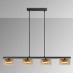 I3-OLAIA- LAMPARA 4L NEGRO-AMBAR SCHULLER - Imagen 3