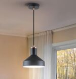 I3-IRIAS- LAMPARA 1L NEGRO-COBRE SCHULLER