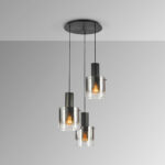 I3-VENIZE- LAMPARA 3L NEGRO-SMOKE SCHULLER - Imagen 4