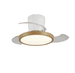 VENTILADOR DE TECHO MELODY-XS BLANCO+MADERA MOTOR DC 30W - Imagen 2