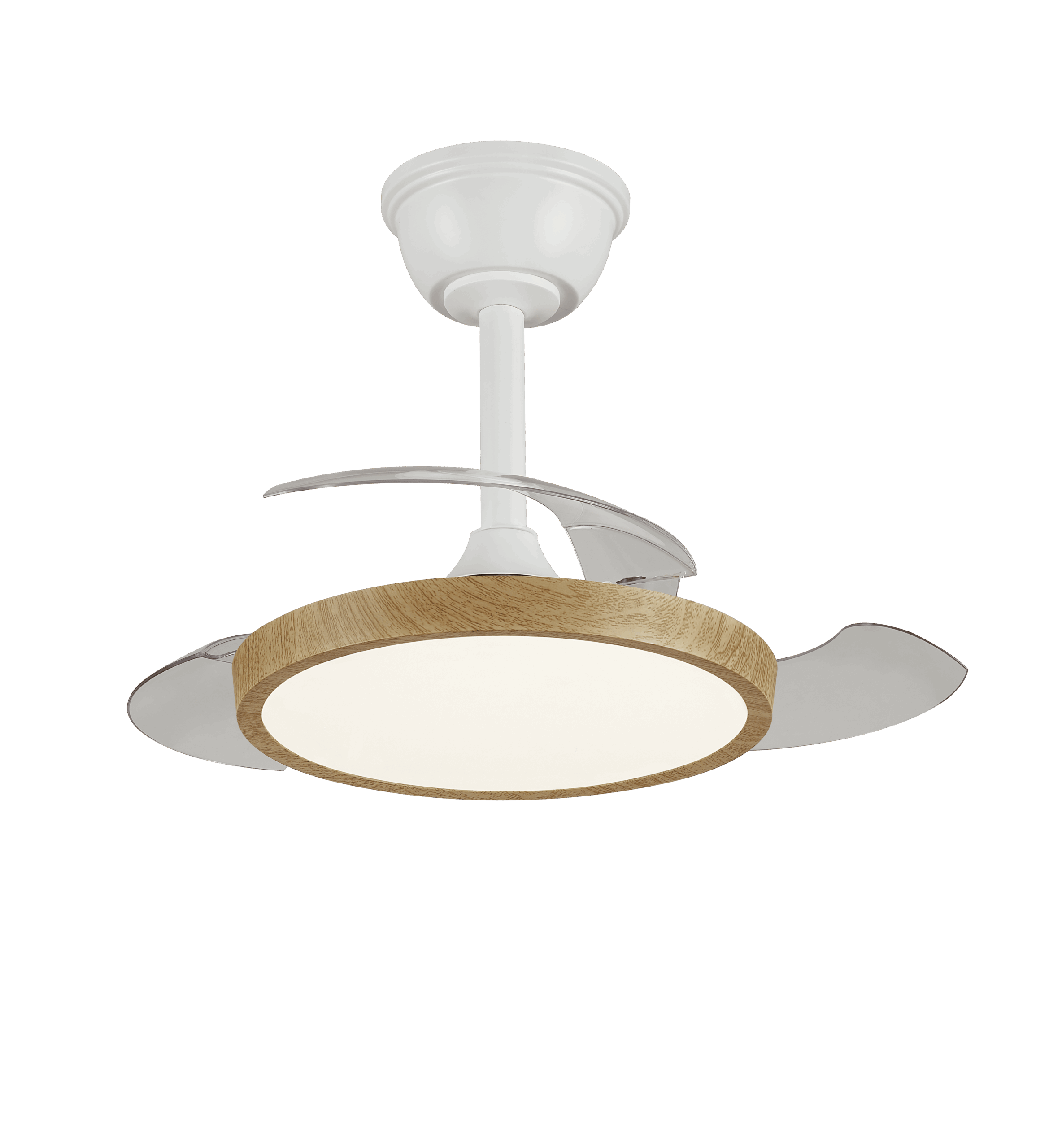 PB40326 VENTILADOR DE TECHO MELODY-XS BLANCO+MADERA MOTOR DC 30W - Imagen 1