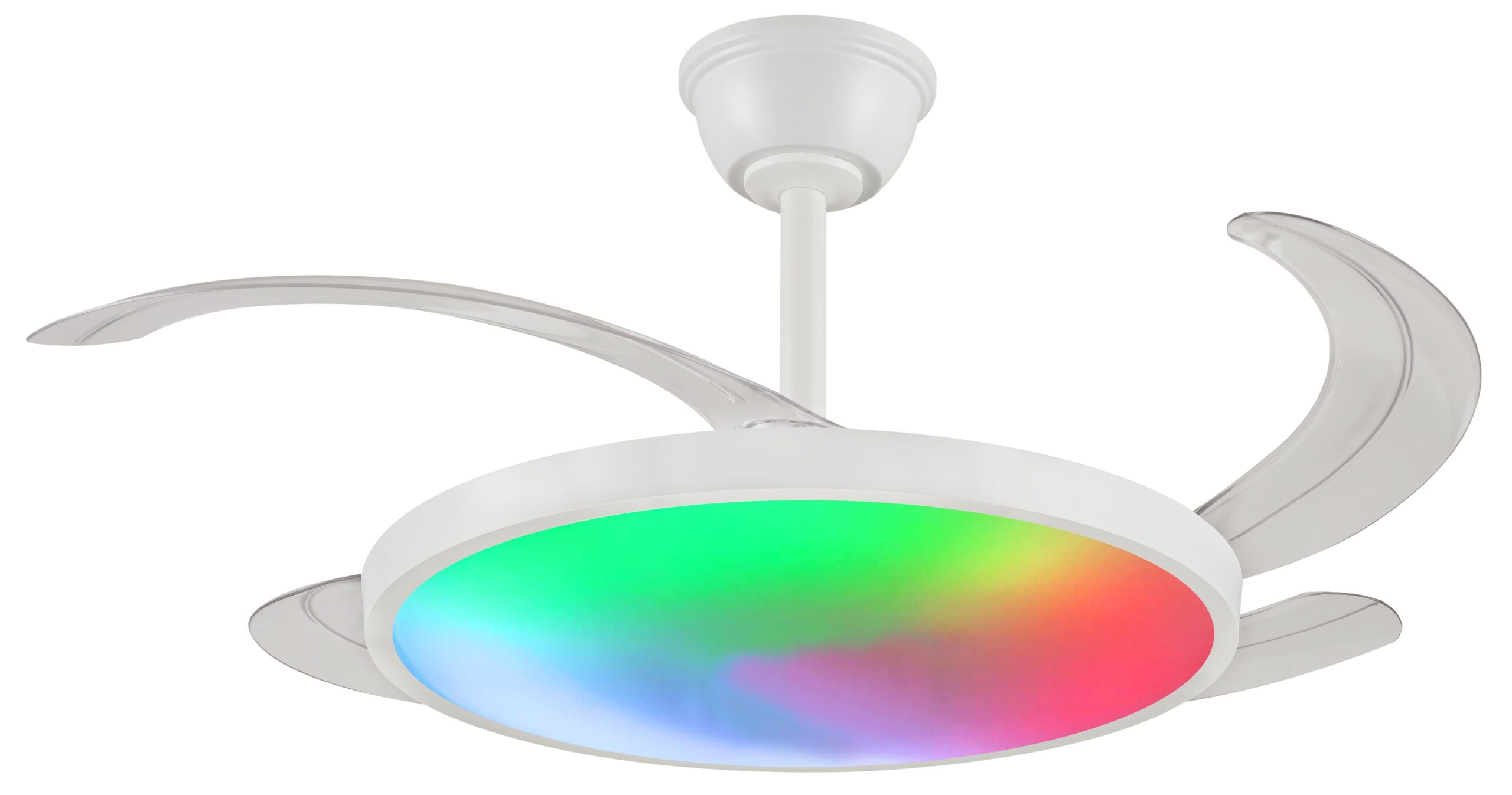 PB40345 VENTILADOR DE TECHO MELODY-L RGB BLANCO MOTOR DC 30W - Imagen 1