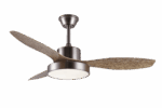VENTILADOR DE TECHO 3 PALAS CELESTE-XL CROMO+MADERAMOTOR DC 45W