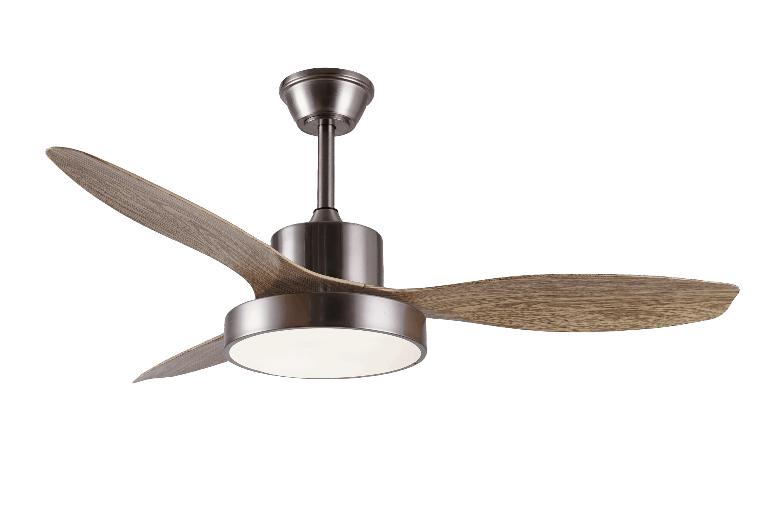 PB50272 VENTILADOR DE TECHO 3 PALAS CELESTE-XL CROMO+MADERAMOTOR DC 45W - Imagen 1