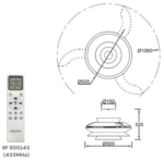 VENTILADOR ACONCAGUA BLANCO CON ASPAS DESPLEGABLES CON LUZ - Imagen 4