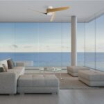 VENTILADOR DE ASPAS GROENLAND BLANCO Y MADERA M CON LUZ - Imagen 4