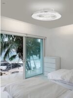 PLAFÓN-VENTILADOR ALISIO CON ASPAS OCULTAS 8 VELOCIDADES - Imagen 2