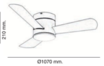 VENTILADOR THANOS MINI NEGRO NOGAL GAMA RETRACTIL 6 VELOCIDADES. - Imagen 5