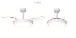 VENTILADOR LUNA S Ø42 CON ASPAS DESPLEGABLES CON LUZ