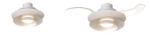 VENTILADOR ACONCAGUA BLANCO CON ASPAS DESPLEGABLES CON LUZ