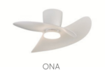 VENTILADOR ONA BLANCO DE ASPAS CON LUZ