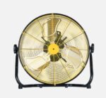 Ventilador Industrial Mapache 130w Negro/amarillo 3 velocidades 3 aspas Orientable 180º