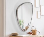 ORIO-ESPEJO TRIANG. 84X55 PLATA