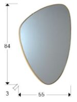ORIO-ESPEJO TRIANG.ORO 84X55 - Imagen 3