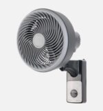 Ventilador Pared Aeolus 75w Negro y gris 3 velocidades 5 aspas 27d Alta Velocidad Fijo Y Rotatorio Orientable - Imagen 3