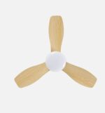 Ventilador DC Cain 15w 1800lm Blanco/haya 3 Aspas 62d CCT
