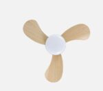 Ventilador Dc Enoc 15w 1800lm Blanco/haya 3 aspas CCT - Imagen 2