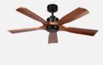Ventilador Dc Letur 18w Negro/roble 5aspas 6vel 132d Luz Opcional 2250lm CCT - Imagen 2