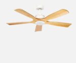 Ventilador Dc Letur 18w Blanco/haya 5aspas 6vel 132d Luz Opcional 2250lm CCT - Imagen 2