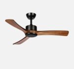 Ventilador Dc Hellin 18w Negro/roble 3 aspas 6 velocidades 106d Luz Opcional 2250l m3000-4500-6500k - Imagen 3