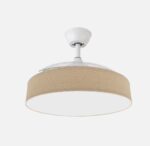 Ventilador Boga 72w BlancoY beige 3 aspas 7200lm 3000-4000-6000k - Imagen 3