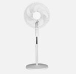 Ventilador De Pie Spirit Blanco 3 velocidades 50w 5 aspas Fijo Y Rotatorio