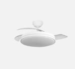Ventilador Dc Relampago 60w Blanco 3 aspas107d 6980 Lm 36x48/107cm 3col