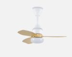 Ventilador Dc Asaf 20w 2100lm Blanco/haya 3 aspas 62d CCT
